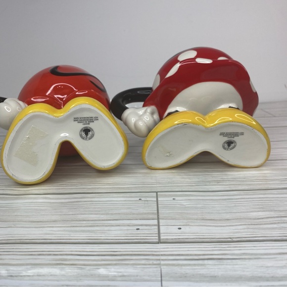 Disney Figural Mugs Mickey Minnie Mouse Coffee Cup Set - Picture 9 of 10